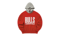 BULLS SPORTS FIT HOODIE "RED / CONCRETE HEATHER" 192NB256406F
