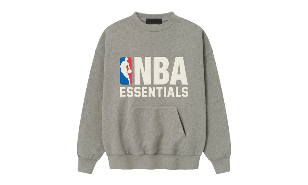 NBA SPORTS FIT CREWNECK SWEATSHIRT "CONCRETE HEATHER" 192NB256502F