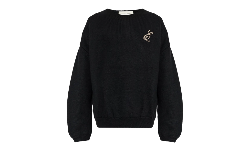 Waffle Crewneck Sweater "Vintage Black" 192HO254331F