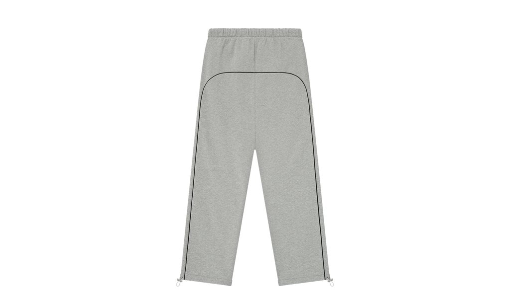 Relaxed Fleece Sweatpant With Piping "Concrete Heather / Black" 130SP258065F