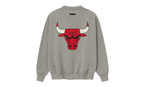 BULLS SPORTS FIT CREWNECK SWEATSHIRT "CONCRETE HEATHER" 192NB256506F