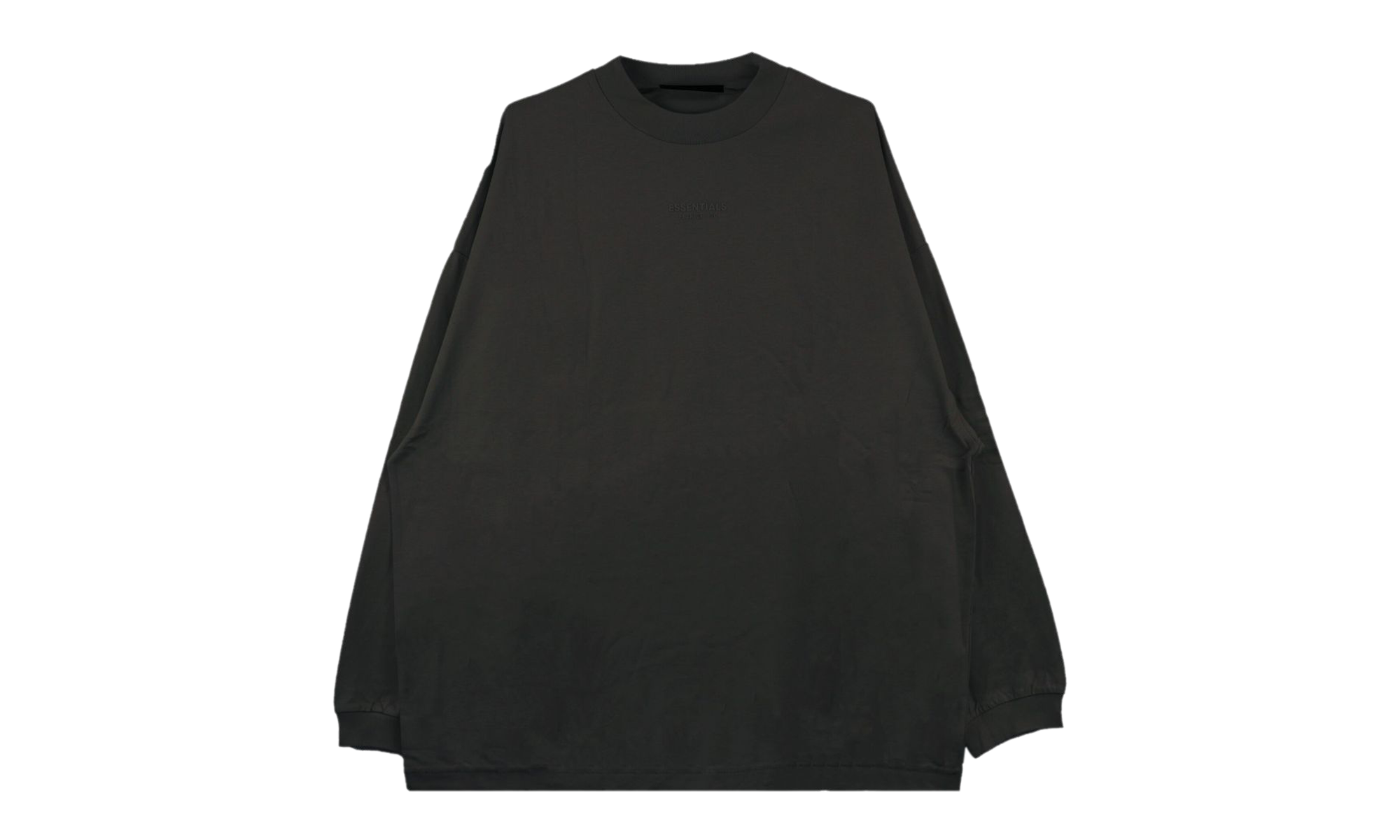 ESSENTIALS CORE L/S TEE "JET BLACK" 125BT232010F