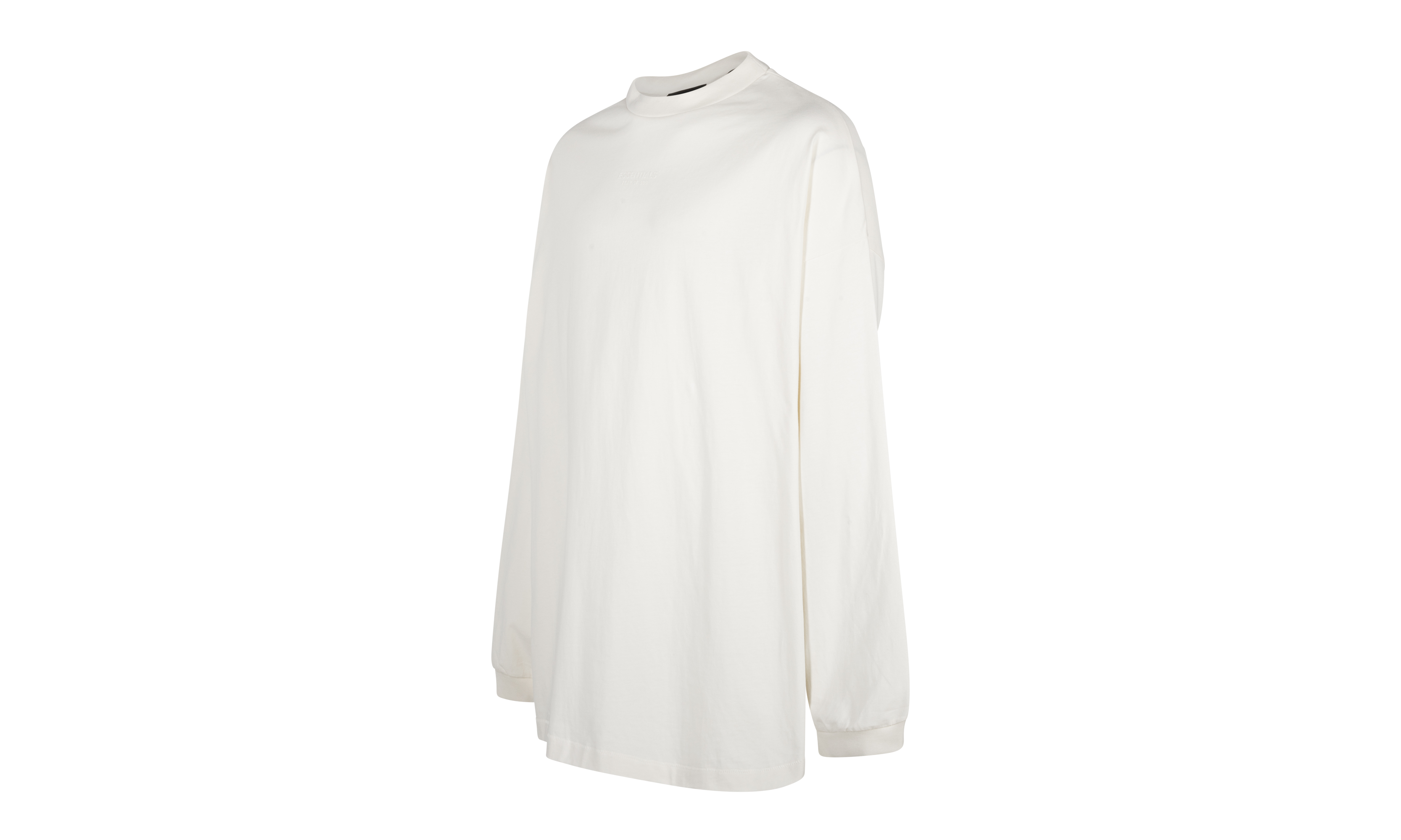ESSENTIALS CORE L/S TEE "CLOUD DANCER" 125BT232011F